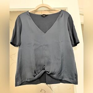 Club Monaco Blue V-Neck Top